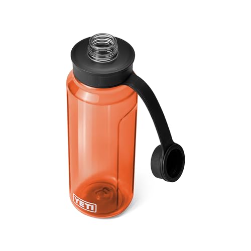 Image of YETI Yonder Water Bottle with Yonder Tether Cap, Lightweight, Leakproof and BPA-Free