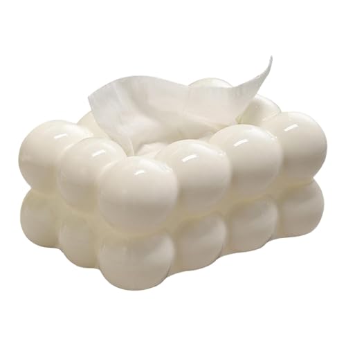 Boîte À Mouchoirs Zetqhuu en Forme De Bulle, Distributeur D'organisateur De Papier pour Le Visage, Blanc, Polypropylène (PP)