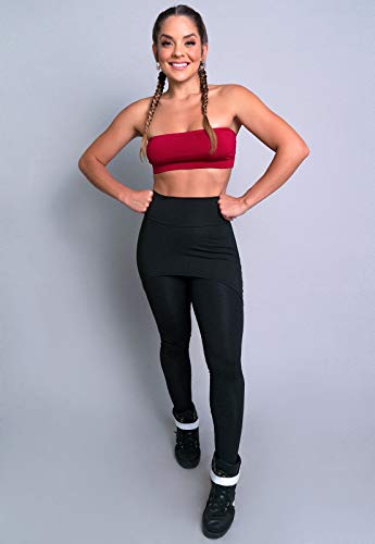 Calça Legging Suplex Saia Tapa Bumbum Cintura Alta