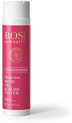 Rose Sensation Hydrating Scalp Conditioner for Dry Hair - Sulfate Free Conditioner for Healthy Hair, Bulgarian Rose Water for Hair, Cruelty Free Conditioner, Natural Conditioner for Women, 10 oz
