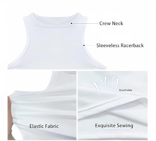 Womens Crop Tank Tops Custom Athletic Y2k Sexy Cami Vest Summer Hot Sleeveless Tee4