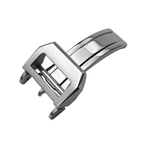316L Stainless Steel 18mm Deployment Watch Buckle，For Leather Folding Clasp4
