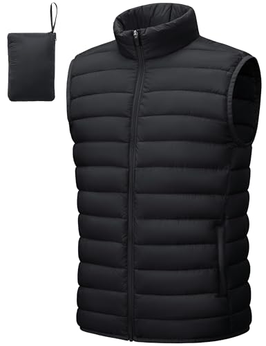 Cotrasen Men's Lightweight Packable Puffer Vest
