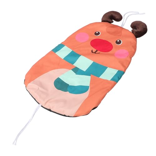 BCOATH Reindeer Design Mat Soft PP Cotton Cushion for Cats Small Breathable Machine Washable Pet Pad for Year Comfort Easy Cleaning