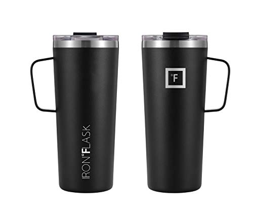 IRON °FLASK Taza de café Grip - 24 oz, a Prueba de Fugas, Botella de Acero Inoxidable aislada al vacío, Moderna Pared… - Imagen 4