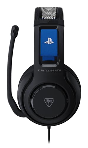 Image of Turtle Beach Atlas 200 Wired Gaming Headset Officially Licensed for PlayStation, PS5, PS4-50mm Nanoclear Drivers, Flip-to-Mute Mic, Memory Foam Cushions, Floating Headband - Black