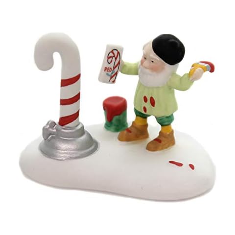 Department 56 North Pole Village Accessories Putting on The Stripes Figurine Cover