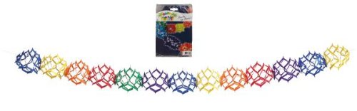 Preisvergleich Produktbild Waben-Girlande farbenfroh 400 cm