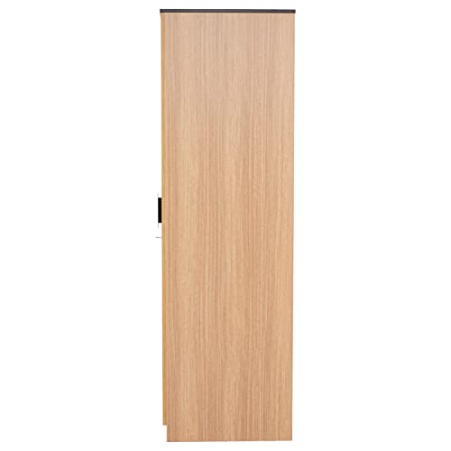 Image of Nilkamal @Home Engineered Wood Wardrobe (Urban Teak) | 1 Year Warranty (Milford Without Mirror, 2 Door)