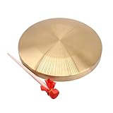 TOGEVAL Praktisches Handgong Musikinstrument für Kreative Hörschulung und Feierlichkeiten Geeignet für Geschäftseröffnung Basketballspiel und Party Atmosphäre