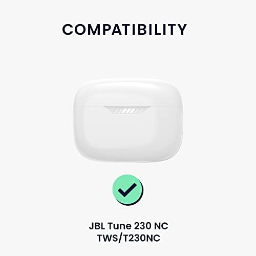 kwmobile Etui kompatybilne z JBL Tune 230 NC TWS / T230NC etui - silikonowy uchwyt na słuchawki douszne - szare