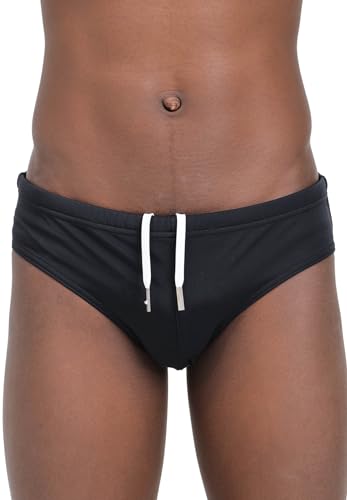 DSQUARED2 DSQUARED2 Slip Mare da Uomo Neri Stampa Logo in Bianco sul Retro 52