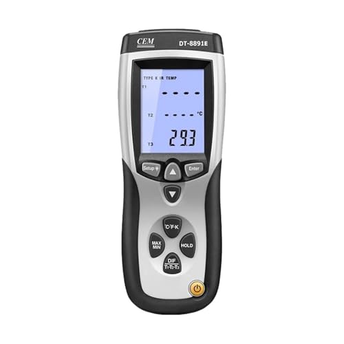 ETURBEV DT-8891E ツーインワン 熱電対 プロフェッショナル温度計 工業用赤外線温度計 接触式 非接触 デュアルパーパス