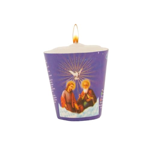 84 Pieces of White Votive Candles | Pure Paraffin | Replacement # 2 | Saints Cone | Ideal for all types of events and altars | (Divina Providencia)