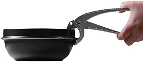 Aluminum Tongs. Holder for Korean Stone Ceramic Bibimbap Bowl, Dolsot, Ddukbaegi, Sizzling. Hot Pot Holder Size 6.6 Inch, Korean Hot Food. image 5