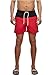 Produktbild Urban Classics Herren Badehose Block Swim Shorts, blk/red, 3XL