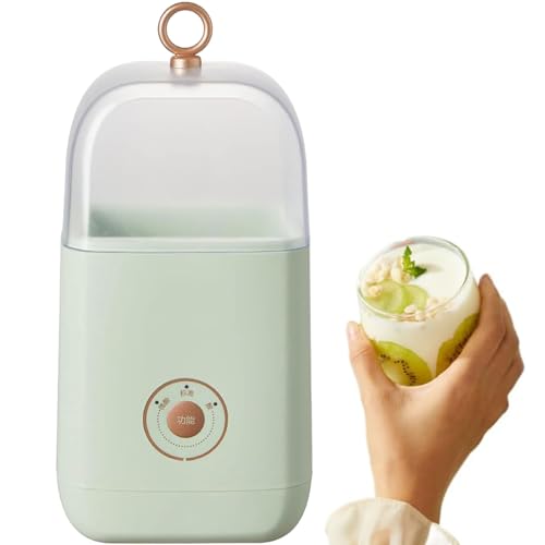 Mini Fabricante Yogurt eléctrico, Fabricante de Yogurt portátil con Caja de fermentación de Yogurt 1L, con 3 Niveles de Control de acidez, Calentamiento Tridimensional, Yogur orgánico