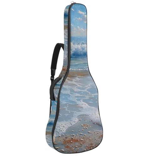 Sac guitare acoustique étanche multicolore protégeant des chocs et de la pluie