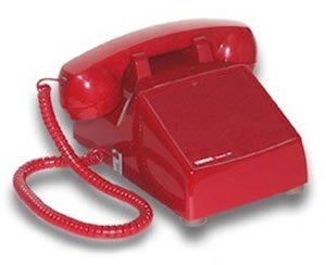 Viking No Dial Desk Phone - Red