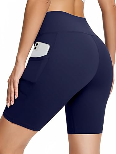 Image of Cycling Shorts for Women | High Waist Activewear Shorts | Knee Length Shorts | Workout Shorts for Women | Yoga Shorts