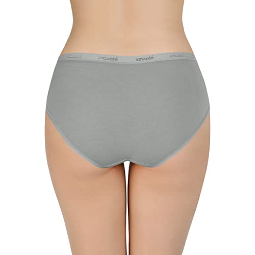 Image of Amante Solid Cotton Low Rise Hipster Panty Pack(Pack of 3)