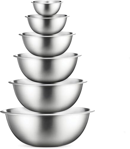 Set de 6 Tazones de Acero Inoxidable para Mezclar miniatura 1
