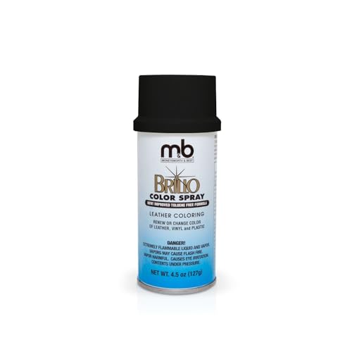 M & B Brillo Shoe Color Renew Spray, Camel 127g/4.5oz, Leather, Vinyl & Plastic Coloring, For Shoes...