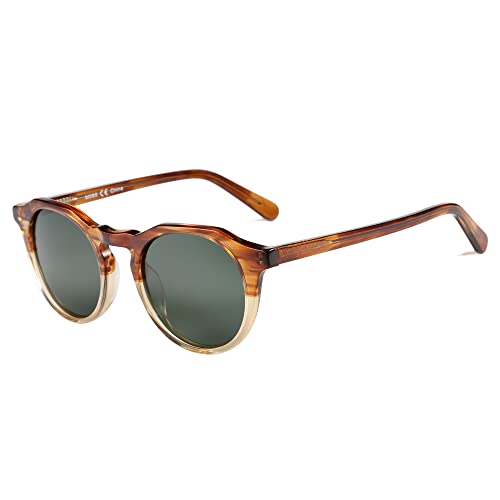 Zenottic Gafas De Sol Polarizadas Retro Redondas Para Hombre Y Mujere Con Protección Uv400 Zenottic Gafas De Sol Polarizadas Retro Redondas Para Hombre Y Mujere Con Protección Uv400