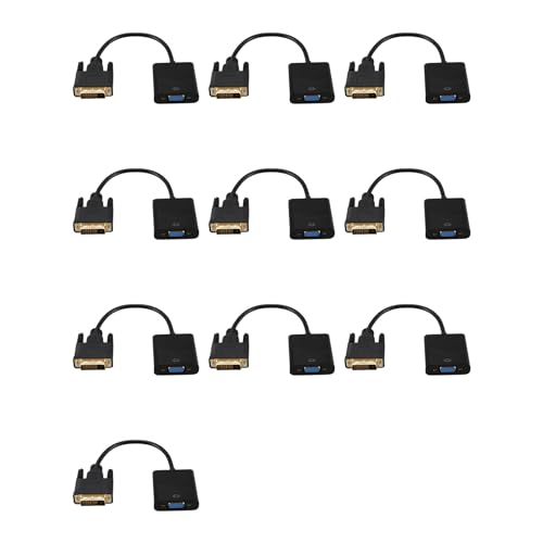 DVI vers VGA adaptateur pour réparer l'affichage écran noir entre PC moderne et vieux moniteur 1080P