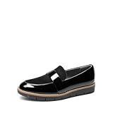 DREAM PAIRS Women's Loafers, Slip-On Business Casual Work Shoes,Size 9,Black-Pat,DWUMLS2506