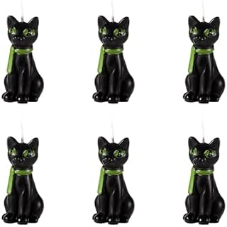 6pcs Candles, Black Shaped Decorative Themed Candle Cute Spooky Wax Mini Candles Gift for Lovers Party Birthday Decorations Favors Home Table Decor