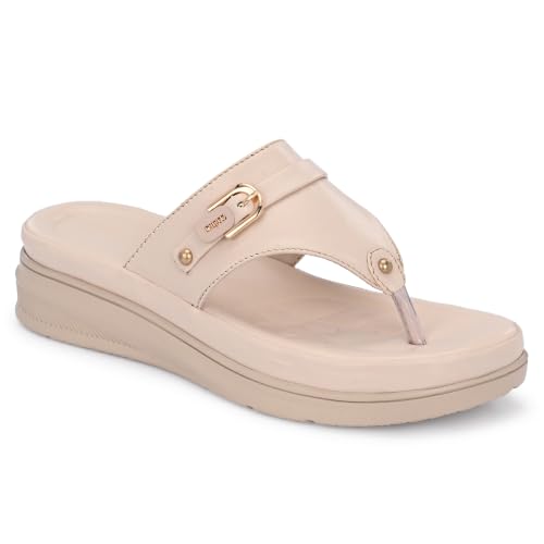 Image of Moshun Women's Thong Sandals /Flip-Flops | Bounce Back Technology with Arch Support | Women Footwear for Office| Doctor Sandal | Orthopaedic Sandal for Office, Travel & Outdoor