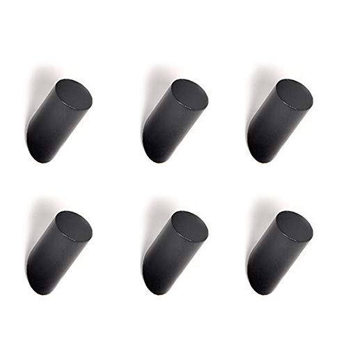 Holz Haken, 6 Stück Holz Kleiderhaken, Holzhaken zum Aufhängen von Mänteln, Mützen, Schals, Kleidung und Kopfhörer im Schlafzimmer, Wohnzimmer,