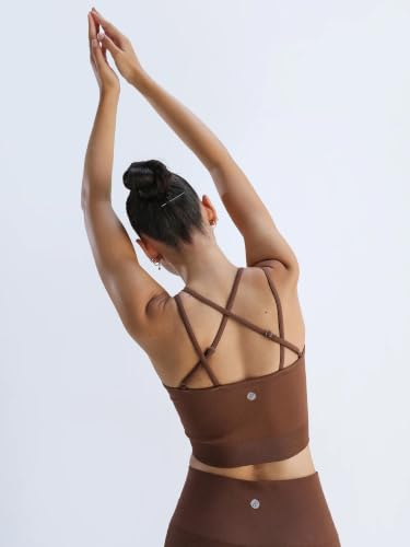 Image of CAVA Super Stretch Brami for Women | Cross-Strap, Buttery Soft, 4-Way Stretch, Breathable, Light Support | Activewear Bra Top