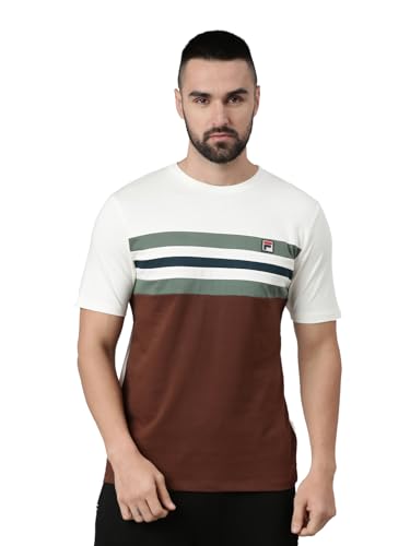 Image of Fila Men's Solid Regular Fit T-Shirt