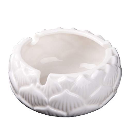 SELLONWANELO Windproof Ceramic Ashtray Cigar Vintage Simple Ash Tray for Weed Cigarettes