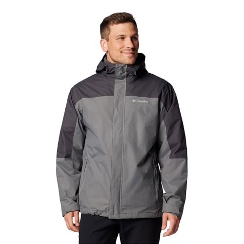 Columbia Chaqueta Tunnel Falls 2 Interchange para hombre, color gris ciudad/tiburón, talla L