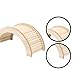 Syyavrrta Hamster Wooden Bridge and Shelter for Small Animal Hideout, Wooden Climbing and Hiding House with Arched Design