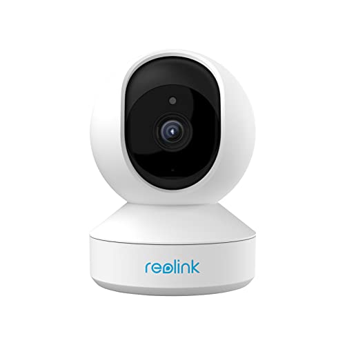 Reolink 4MP Caméra de Surveillance WiFi 2.4G/5GHz, Caméra IP Pan&Tilt, Caméra Bébé, Audio Bidirectionnel, IR Vision Nocturne avec Fente pour Carte SD, Cloud, E1 Pro Noire (Reconditionné) Cam