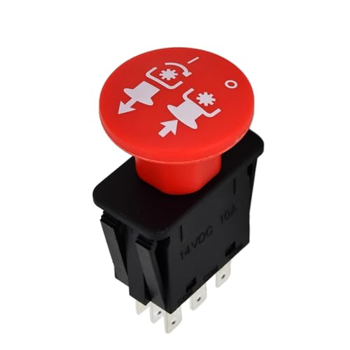 PTO Switch 10 AMP Upgrade 539131627 597520401 430-433 Compatible with Husqvarna AYP Dixon Craftsman Lawn Mower PZT 4822 LZ6127 MZ 6128 DX148 DX152 DX161 DX254 DX260 FD MZ LZ BZ LZF IZ Series - Thumbnail 4