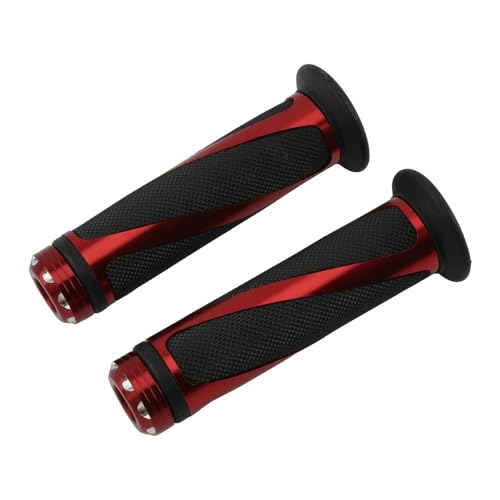 Poignées de guidon de moto universelles 7/8 22 mm en caoutchouc noir pour moto et scooter