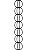 Monarch Rain Chains 28505 Ring Rain Chain Replacement Downspout for Gutters, 8-1/2 Feet Length, Black