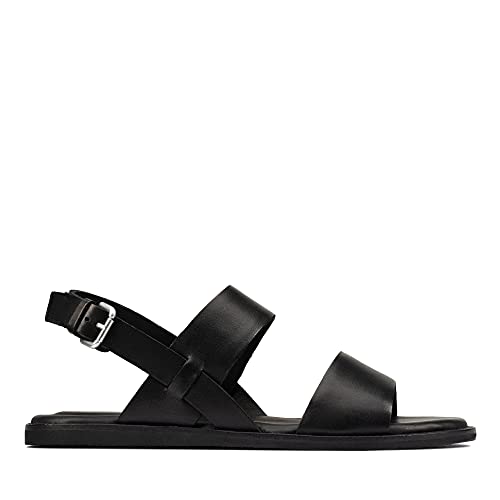Image of Clarks womens 26158679 Black Flat Sandal