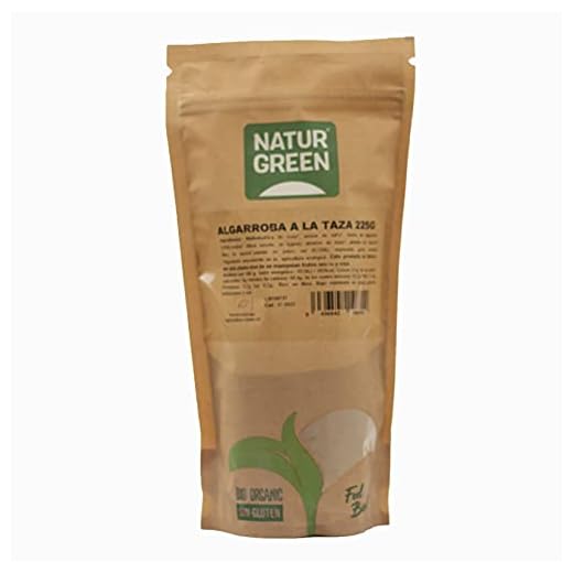 NaturGreen - Harina de Algarroba, Algarroba en Polvo Ecológica, Sustitutivo del Cacao, Alimento Natural, 100% Vegano - 225 g