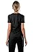 SUNME Women's Medical Scrub Tops - Ultra Soft, Easy Care, V-Neck Top Scrubs with 2 Pockets, 4-Way Stretch & Wrinkle Resistant Black