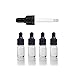 Produktbild 8 Stück 5ml Leeren Glas Klar Pipettenflasche Glasflasche Schwarz Deckel für ätherischem Öl Aromatherapie Duftöl Probe mit Glaspipette Pipetten Tropfpipette