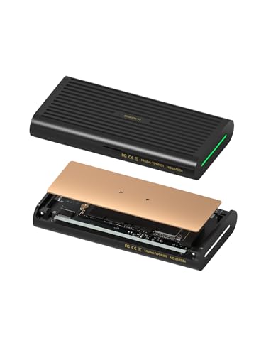 Cajas externa M.2 NVMe SSD Hagibis 80Gbps aluminio y cobre miniatura 1