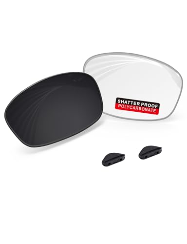 Image of PRO+ Polycarbonate Replacement Lenses & Nose Pads for Oakley Fives Squared(4+1) OO9238 Sunglasses