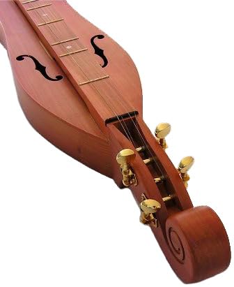 Applecreek Mountain Dulcimer 4-String Solid Cherry Hourglass Body with Instrument Alley, Case, Book, True Tune Tuner, Strings, Polish Kit, Bundle ACD200K - Made in Romania - Image 3