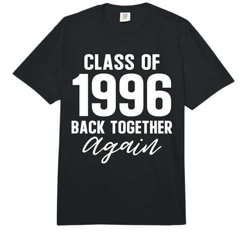 Class of 1996 Reunion 30 High School Classmates Alumni Party Comfort Colors Adult Heavyweight T-Shirt
